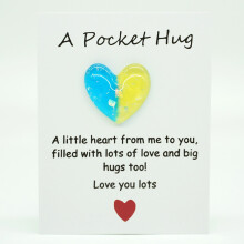 Pocket Hug Encouragement Cards with Heart Token – Comfort Gift for Family & Friends, Get Well Soon, Thoughtful Care Package