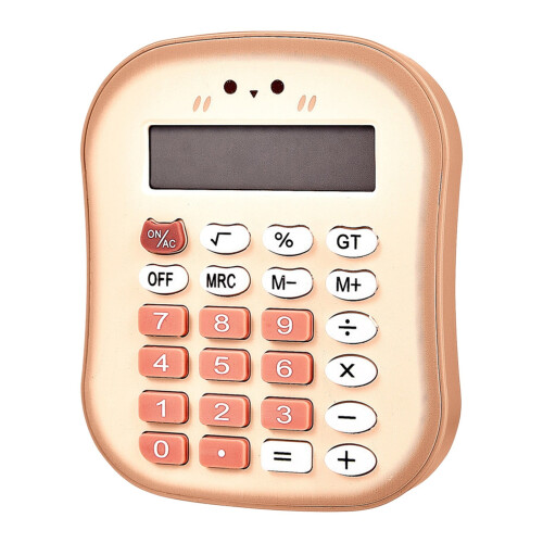 AuroraX Cute Desk Calculator Compact Office Basic Calculator,Electric Standard 4 Function Calculator College Study Learning Supplies 1