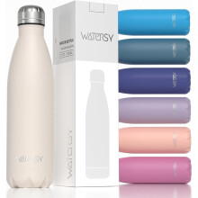 17oz/500ml Stainless Steel Insulated Water Bottle – Blue/Green, BPA-Free, Keeps Drinks Cold/Hot, for School, Gym, Travel, Sports
