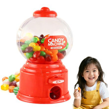 2026 New Plastic Mini Gumballs Dispenser, Portable Children Candy Machine Mini Money Deposit Box Kids Kindergarten Gift