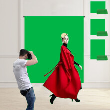 Green Screen Backdrop – Reusable Polyester Fabric for Live Streaming, Photography, Product Shoots & Video Recording