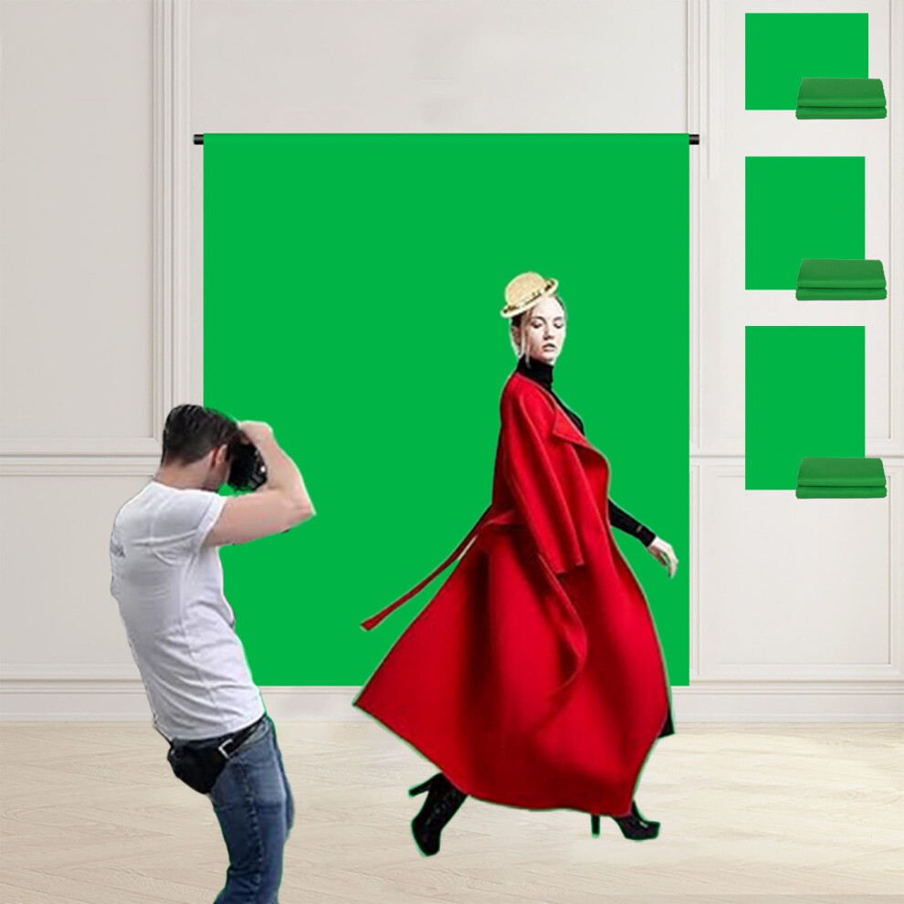 Screen Backdrop – Reusable Polyester Fabric For Live Streaming, Photography, Product Shoots & Video Recording Green 9009879563945