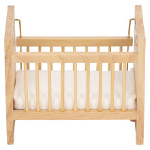 Miniature Wooden Dollhouse Crib – 11.2cm x 7cm x 9.5cm