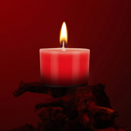 Valentine's Day Solid Color Candle Portable Low-Temp