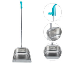 OUNONA Shovel Dust Pans with Long Handle Garbage Light Weight Dustpan Office