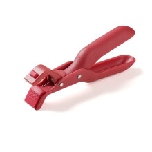 Leutsin Hot Plate Gripper – Red Anti-Scald Tongs, Multi-Angle Pan Clips for Bowls, Pans, Dishes & Microwave – Compatible with Leutsin