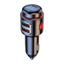 Bluetooth 5.4 Car Wireless Transmitter USB Charger