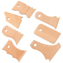 Clay Tool 7Pcs Set for Pottery Sculpting and Forming by Ceramic Enthusiasts Khaki