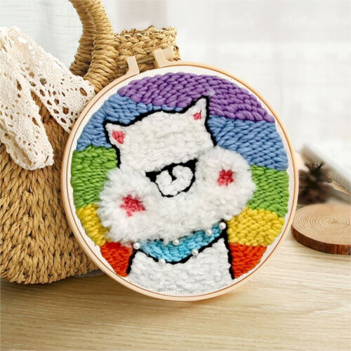 DIY Punch Needle Kits Adults Beginner 20*20cm
