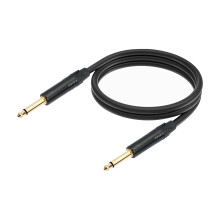 Audio Cable Dual Shielded Audio Cable Electric Guitar Cable Mixer Cable Guitar Instrument Cable Straight Male to Male 6.35mm Jack Cable