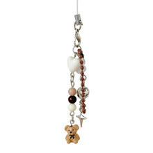 Lovely Bear Phone Charm Keychain Stylish Bear Key Holder Pendant Phone Hangings Acessory For Trendy Female Users