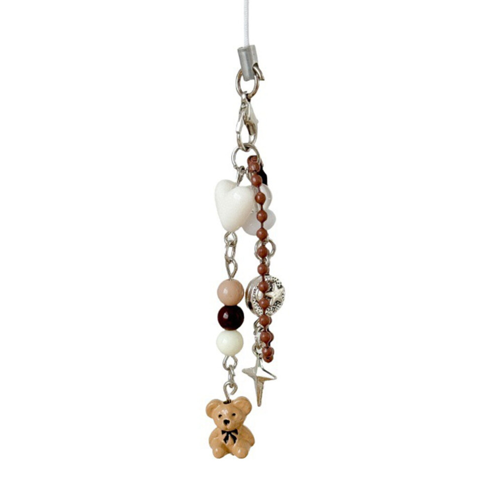 Lovely Bear Phone Charm Keychain Stylish Bear Key Holder Pendant Phone Hangings Acessory For Trendy Female Users 9009879566182