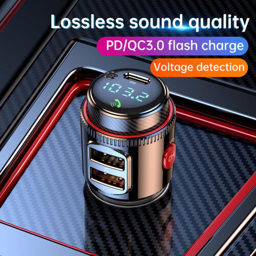 Bluetooth 5.4 Car Wireless Transmitter USB Charger 2