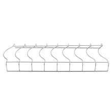 Stainless Steel Dish Rack with 8 Compartments for Plates and Bowls Silver Storage Solution