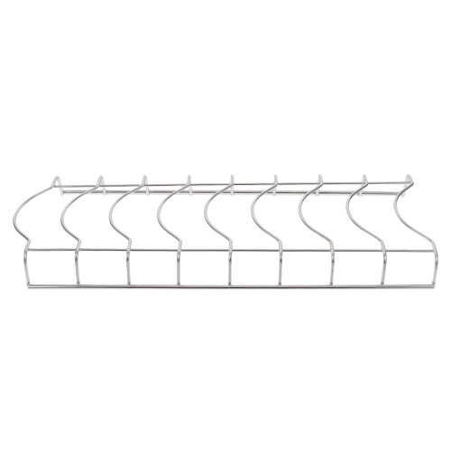 Stainless Steel Dish Rack with 8 Compartments for Plates and Bowls Silver Storage Solution