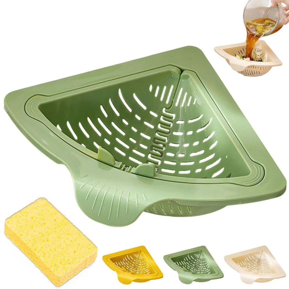 Kitchen Sink Strainer, Triangular Magnetic Drain Basket With Twist-Open Bottom For Easy Draining & Storage 9009879566045