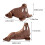 Ocean Animals Figures Sticker Set Light Brown 2 Pcs 2