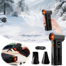 Handheld Fan Blower Portable High Speed Air Duster With 100 Speed Adjustment Rechargeable Battery For Computer Cleaning Outdoor Detailing & More