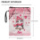 Washable Polyester Book Sleeve Protector Pouch – Lightweight Textbook Organizer with Heart-Shaped Cat Pattern 8
