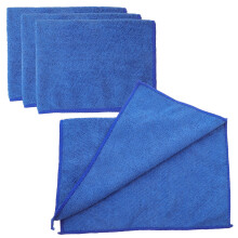 Water Absorbent Towels High-Grade Material Dish Towels Blue 4Pcs