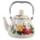 Vintage Floral Pattern Enamel Teapot Multi 1Set 7.5X5.3X5.3In 4
