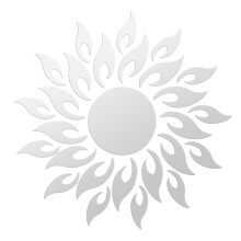 Modern Sunflower Shaped Mirror Wall Stickers Removable Acrylic DIY Decor Easy To Install Odor Free Silent Movement For TV Background Home Décor