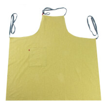Delantal de chef resistente al aceite con correa ajustable para el cuello y bolsillos multifuncionales, lona de algodón duradera para limpieza