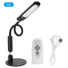 Szembarát LED asztali lámpa, szabályozható fényerő, 3 színmód, rugalmas nyak, érintésvezérlés, USB töltés, automatikus kikapcsolás,