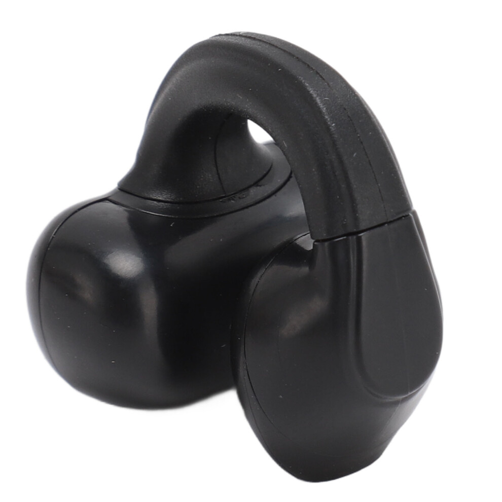 Clip On Bluetooth Headphone Hifi Bone Conduction Rechargeable Wireless Earphones - Pure Black 5051387652042