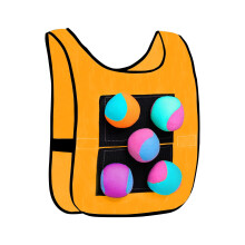 Ultimate Dodgeball Game Set for Kids 6+: 1 Vest + 5 Balls, Indoor/Outdoor, Parent-Child Interactive Toy, Compatible with Dodge Tag