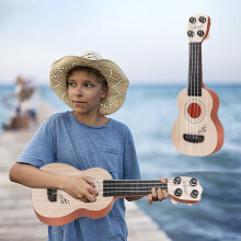 Kids Ukulele Starter Kit Ages 3+ - 10 Inch Mini Guitar with Pick & Songbook - Musical Learning Toy