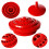 ROCKROK 100pcs Hole Drill Bit Storage for Case Holder Round Shape Hard Plastic Organizer 2