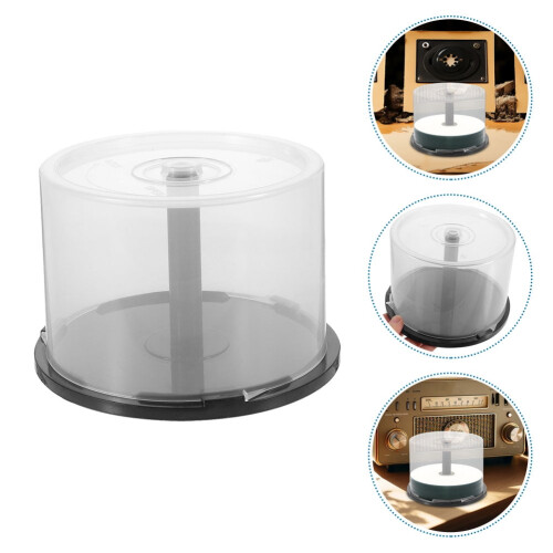 Cd Storage Rack CD DVD Storage Bucket PP 3Pcs Disc Organizer 1