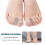 Toe Spreader Separator Bunion Hallux Valgus Corrector Foot Care Orthopedic (L) 6