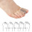 Toe Spreader Separator Bunion Hallux Valgus Corrector Foot Care Orthopedic (L) 8
