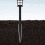 LABSERRON Ground Light Stakes Solar Light Stake Black ABS 1 Set 2