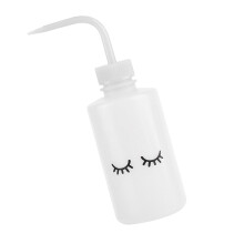 Leakproof Curved Nozzle Eyelash Cleansing Bottle With Ergonomic Grip For Precise Control Salon Home Use