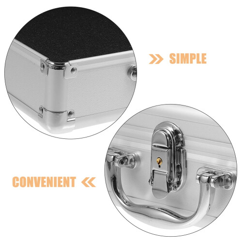 Hard Aluminum Alloy Briefcase with Handle for Outdoor Tool Storage and Scratch Protection 1