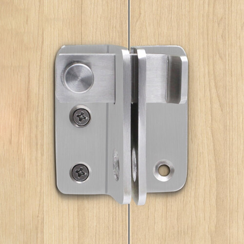 Door Latch Handles Indoor Gate Combination Bolts Lock Silver 1