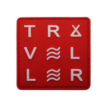1 PCS PVC Red Traveler Patch