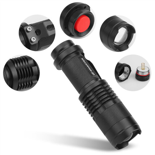 Φακός Blacklight, φακός UV μαύρου φωτός, φακός LED με σοκ - Νυχτερινή πτήση για ψάρεμα 1