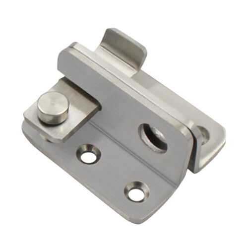 Door Latch Handles Indoor Gate Combination Bolts Lock Silver 2