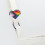 SUNRI enamel pin safe space trans flag ally badge 5