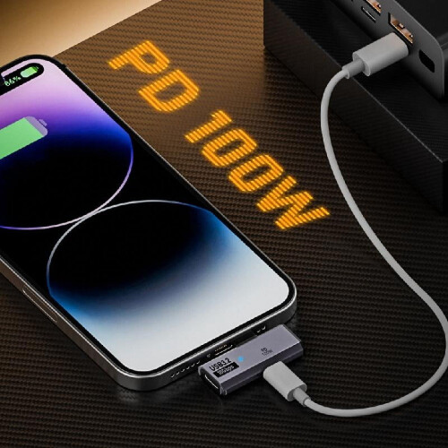Πολλαπλών χρήσεων διανομείς USB C OTG με φόρτιση 100W, δεδομένα υψηλής ταχύτητας για 1