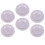 6pcs Miniature Doll House Decorative Plate Model Plastic Plate Model Doll House Tableware 3