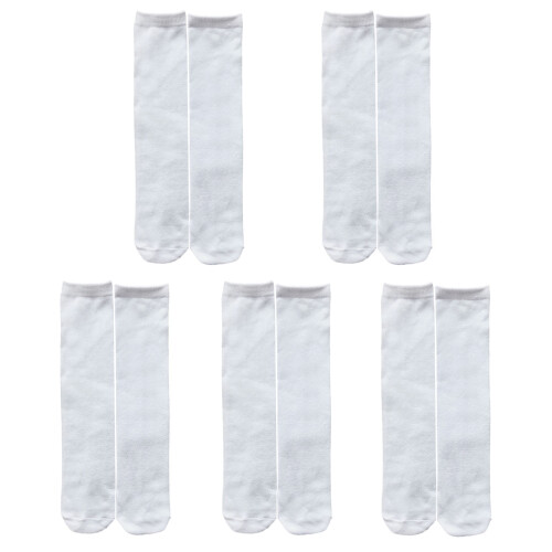 5 Pairs/set Blank Socks For Sublimation Blank Printable White Sublimation Socks