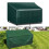 PE Multi-Person Bench Cover Waterproof Sunproof Dustproof Cover with Drawstring 3