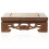 Wood Flower Pot Base Light Brown 1 Pair 4.8x4.8in 6
