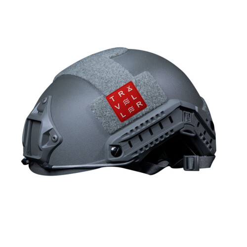 1 PCS PVC Red Traveler Patch 1