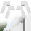 4PCS White RV Rain Gutter Spout Long Version Left & Right Driver & Passenger 1
